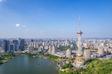 中国湖南省株洲天元区城市风光