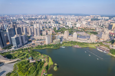 中国株洲市神农湖风光