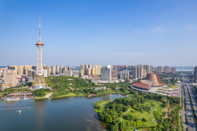 中国湖南省株洲天元区城市风光