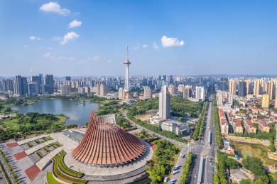 中国湖南省株洲神农城风光