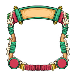 国潮麻将抱枕插画