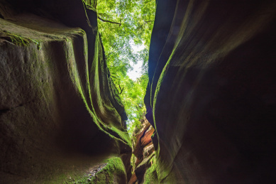 陕西延安甘泉雨岔大峡谷