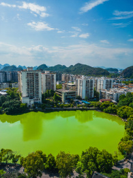 桂林七星区将军塘航拍