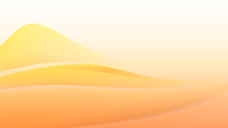 温润简约黄色曲线 矢量风格背景