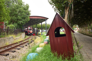 武汉紫薇都市田园里的森林小火车