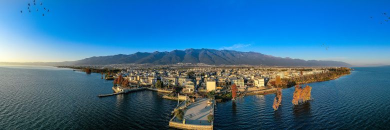 中国大理才村风光