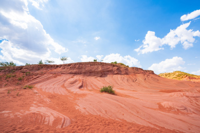 陕西榆林靖边波浪谷神奇地貌