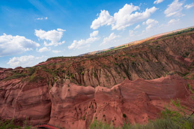 陕西榆林靖边波浪谷神奇地貌