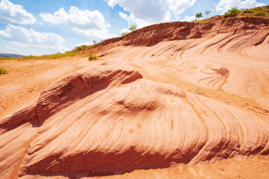 陕西榆林靖边波浪谷神奇地貌