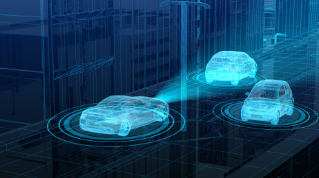 自动驾驶技术概念海报
