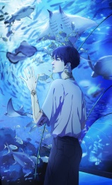 男生水族馆海底参观