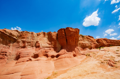陕西榆林靖边波浪谷神奇地貌