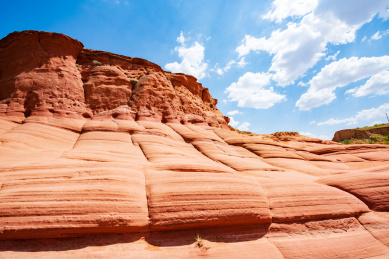 陕西榆林靖边波浪谷神奇地貌