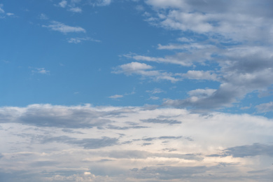 卷云积雨云雨后天空
