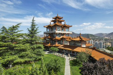 甘肃兰州白塔山碑林博物馆