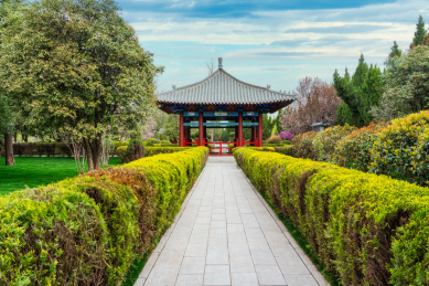 河南周口老子故里文化旅游区太清宫建筑风光