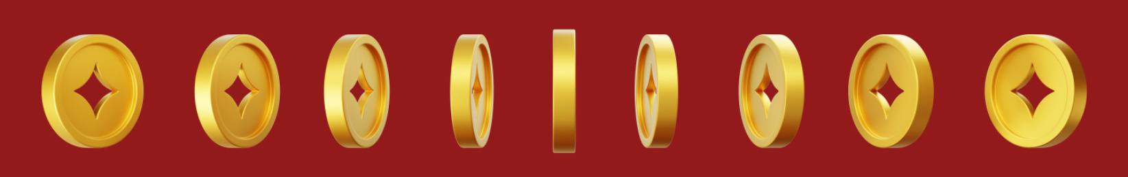 春节新春纪念币金币铜钱年货3D