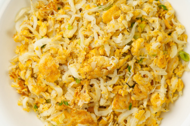 特色中餐小银鱼炒蛋