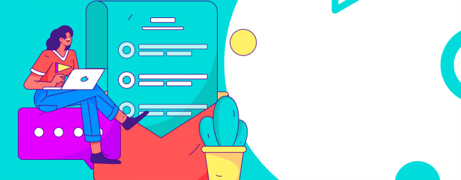 邀请好友进行问卷调查扁平矢量概念运营手绘