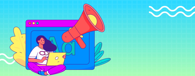 通知公告矢量人物创意扁平手绘插画