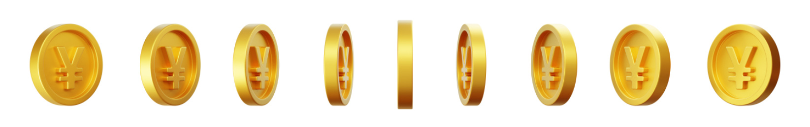 金融人民币符号金币纪念币活动奖励