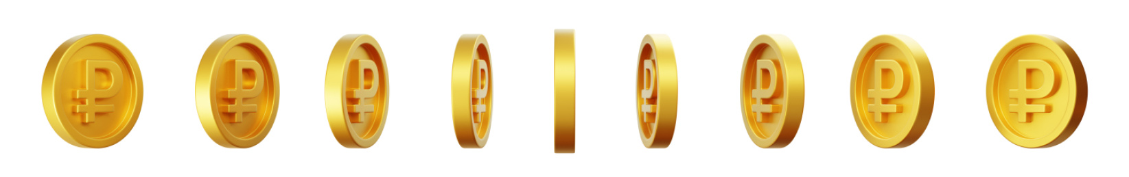 金融俄罗斯卢布符号金币纪念币活动