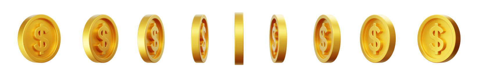 金融美元符号金币纪念币活动