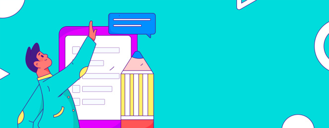 邀请好友进行问卷调查扁平矢量概念运营手绘