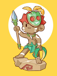 潮玩手办插画部落勇士02