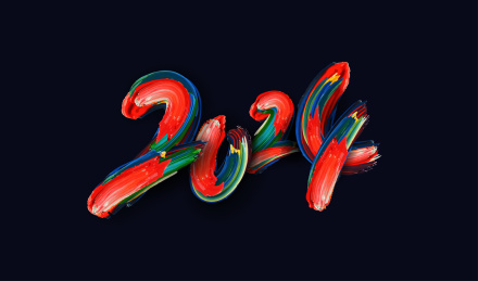2024年重彩笔触创意数字设计
