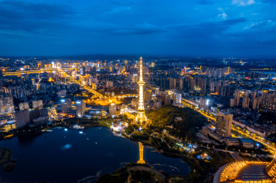 湖南省株洲市夜景