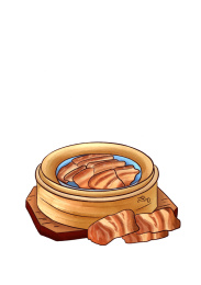 腊肉腌肉蒸肉插画