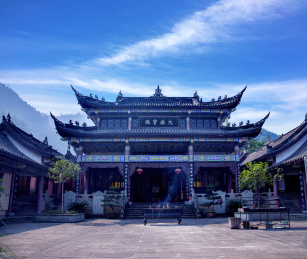 重庆市东温泉镇白沙寺院特色建筑