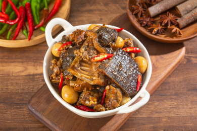 中式特色美食红烧甲鱼