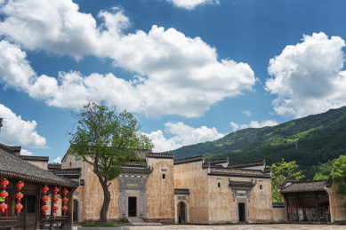 呈坎八卦村古建筑风光