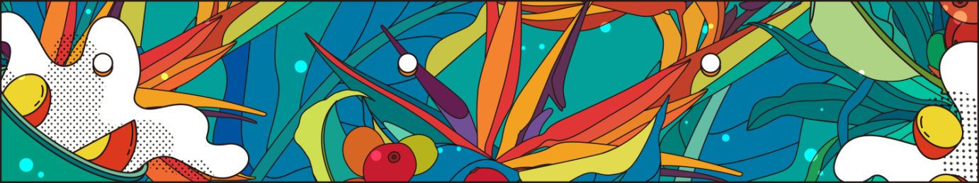 秋天的第一杯奶茶和鲜艳的热带植物果实