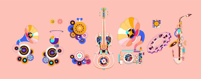 蒸汽朋克复古矢量素材合集