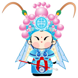 中国传统文化国粹国潮戏曲京剧生旦净末丑人