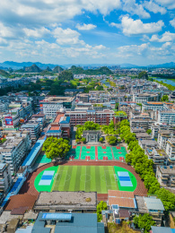 桂林中区中山中学航拍