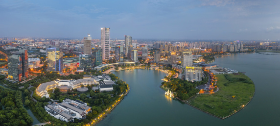 中国江苏省苏州市独墅湖月亮湾