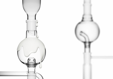 实验玻璃器材上的质地