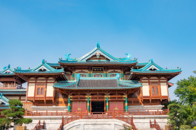 复古传统建筑风光