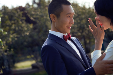 新郎与新娘的婚礼庆典