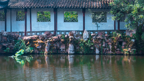 江苏省苏州市颜文樑纪念馆沧浪亭外景