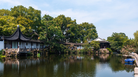 江苏省苏州市颜文樑纪念馆沧浪亭外景