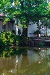 江苏省苏州市颜文樑纪念馆沧浪亭外景