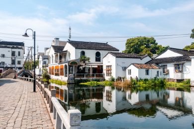 江苏省苏州市颜文樑纪念馆沧浪亭外景