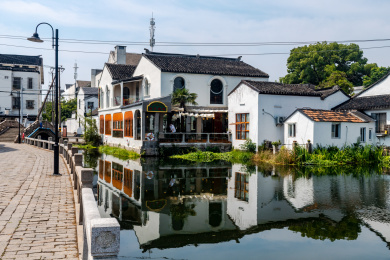 江苏省苏州市颜文樑纪念馆沧浪亭外景