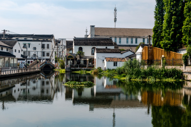 江苏省苏州市颜文樑纪念馆沧浪亭外景