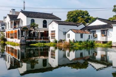 江苏省苏州市颜文樑纪念馆沧浪亭外景